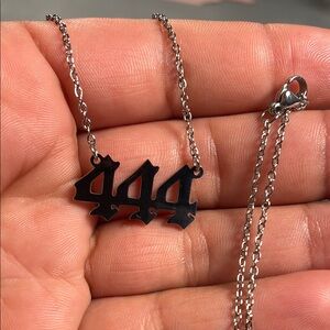 444 Angel Number in Silver